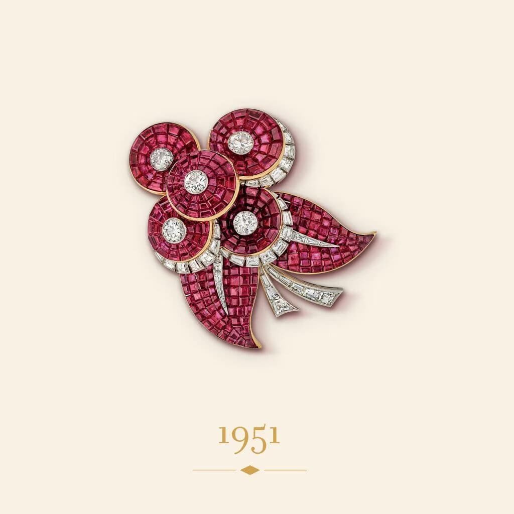 Van Cleef & Arpels y su exposición: Creaciones emblemáticas de alta joyería / Patricia Olivares Taylhardat, Cleef & Arpels, Cinq Fleurs, Pastilles, Mystery Set, Suiza, Ginebra, Zip, maison, belleza, piedras preciosas, boutique, pendientes, gemas, metal, esmeraldas, joyería, zafiros, rubíes, diamantes, collar, colecciones