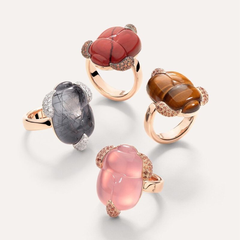 Scarabeo, la nueva colección cápsula de anillos con piedras preciosas de Pomellato