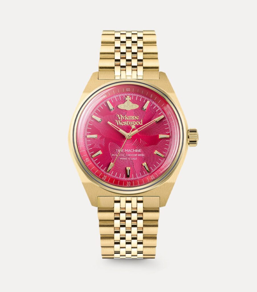 Vivienne Westwood y su reloj más responsable / Patricia Olivares Taylhardat, Vivienne Westwood, Lady Sydenham, Jubilee, Good on You, cuarzo, look, animales, glamour, grabado, bisel, acero, reloj, brazalete, 18 quilates, oro