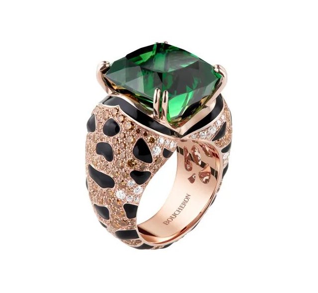 Boucheron y Animaux / Patricia Olivares Taylhardat, Boucheron, Animaux, colección, animales, salvajes, bestiario, joyas, anillo, Tucán, diamantes, oro, zafiro, Fuzzy, leopardo, turmalina, diamantes, champán, Wladimir, gato, zafiros, tsavoritas, diamantes