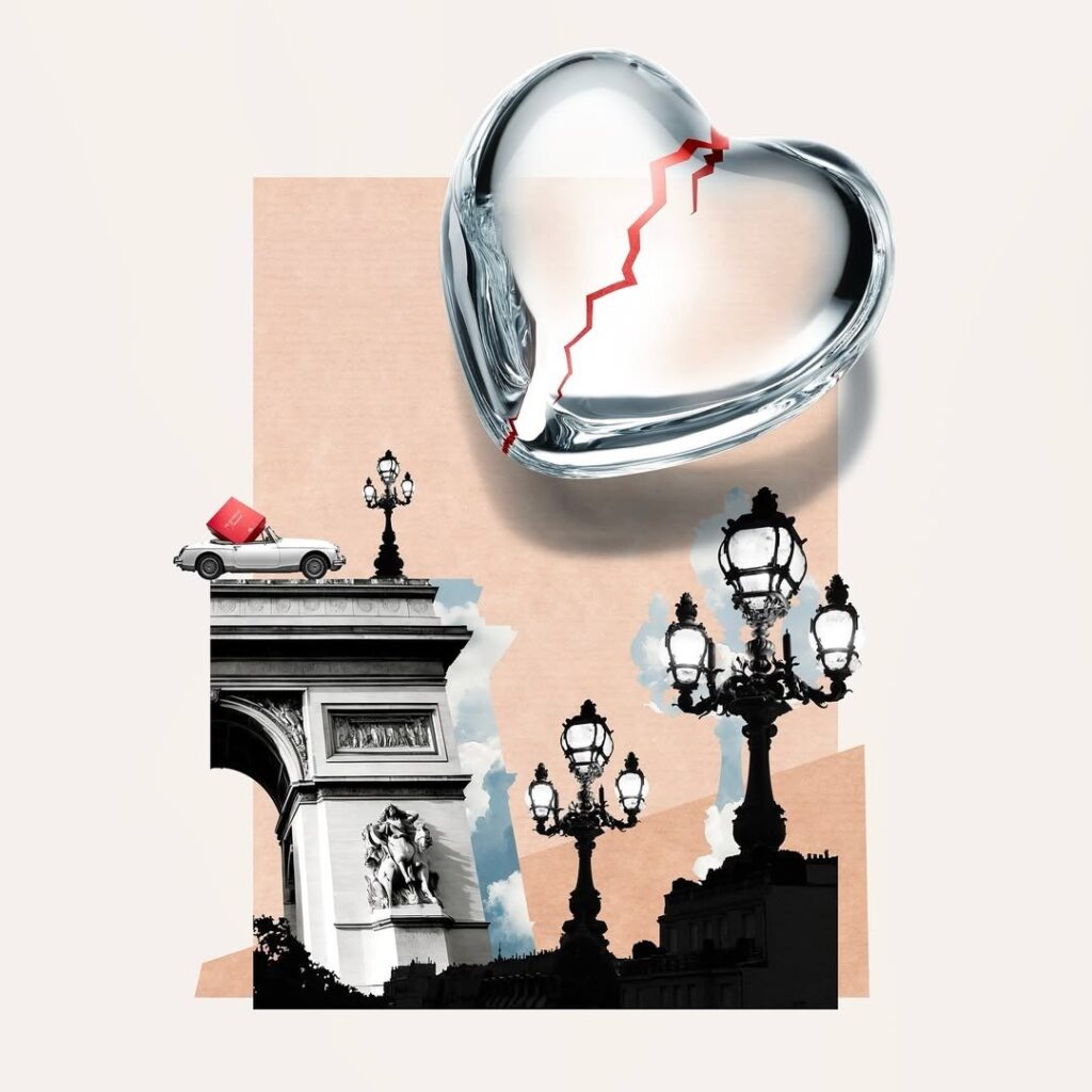 Emily in Paris: una edición limitada presentada por Baccarat / Patricia Olivares Taylhardat, Baccarat, Emily in Paris, Emily, Paris, televisión, ícono, moda, corazón, Coeur Amor, 1988, Heartbreak, maison, artesanos, cristal, logo, serie