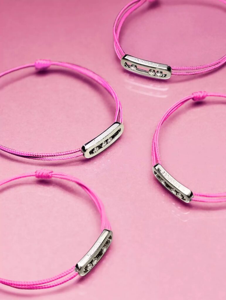 Messika se viste de rosa: Una pulsera de cordón comprometida / Patricia Olivares Taylhardat, Messika, rosa, pulsera, cordón, Maison, Gustave Roussy, cáncer, cáncer de mama, Valérie Messika, pulsera, coleccionista, boutiques, Fundación Valérie Messika, Europa, investigación, análisis, 50 nuances de Rose, 50, tonos de rosa, salud, mujeres, 2021